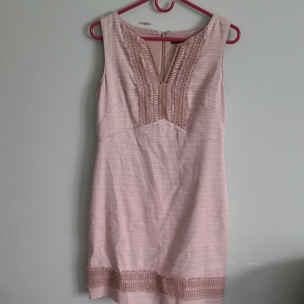 White House Black Market Pink Midi Dress